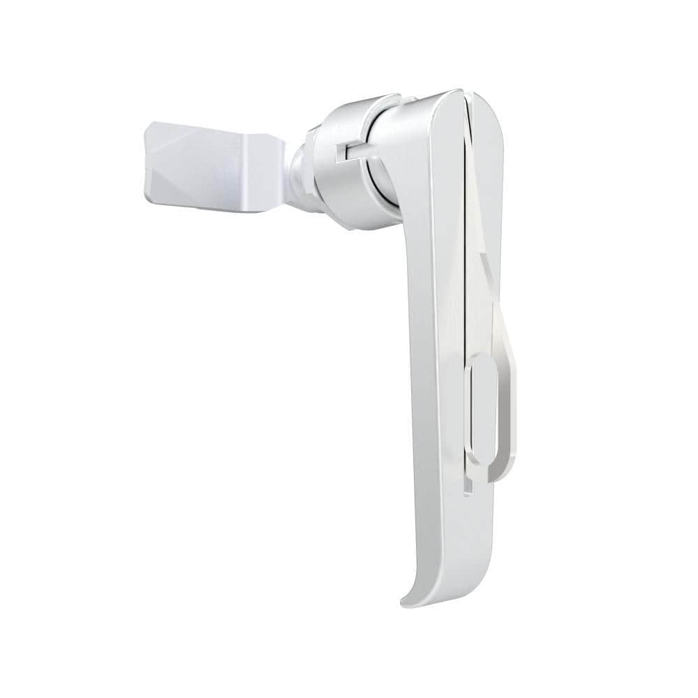 B-1312-30 | Quarter-turn cam latch, L-handle, cam with hanging, zinc alloy, chrome plating, bright