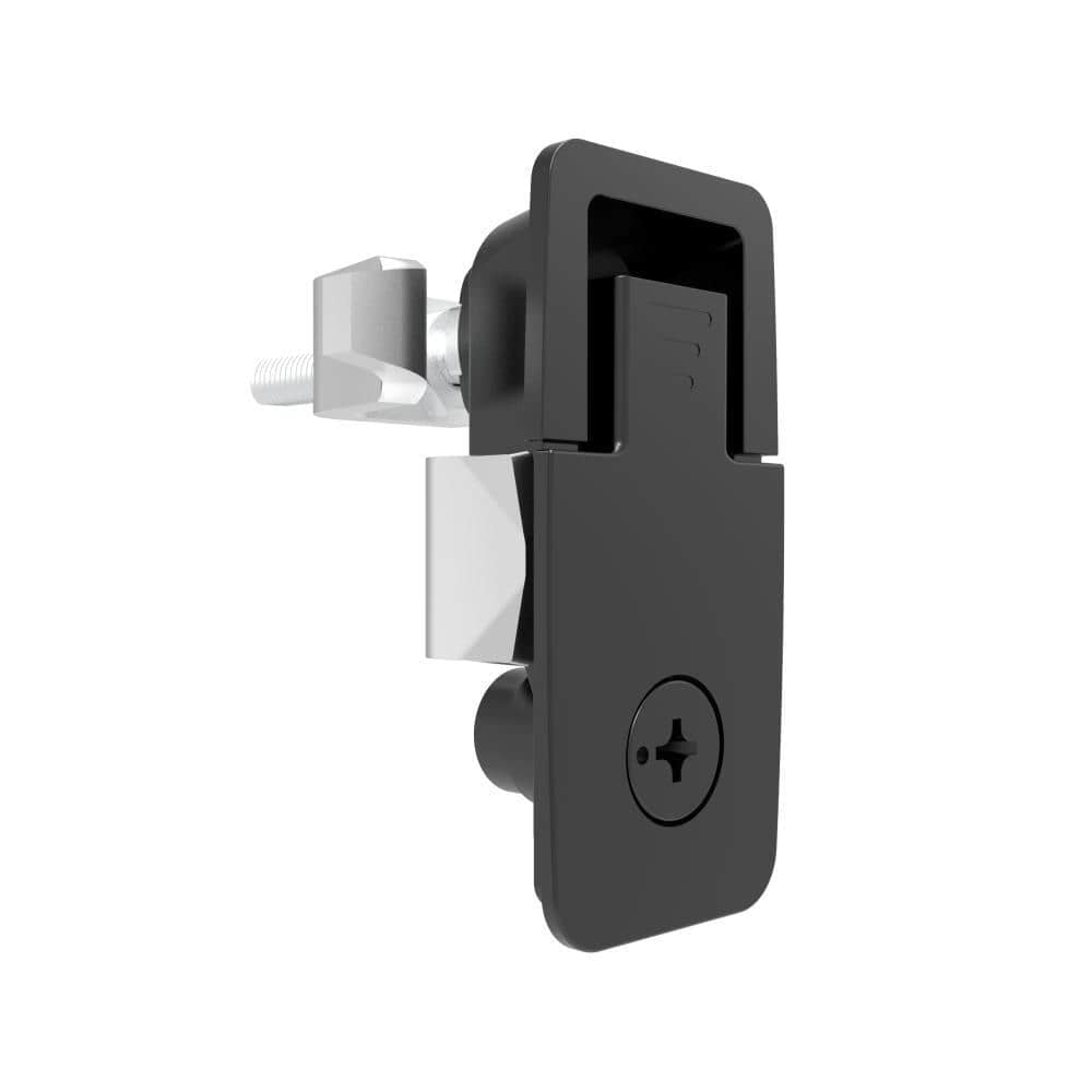 A-1543-302-40 | Compression Latches, Lift-Turn Series, Medium, Flush, Keyed, Zinc Alloy, Powder Coated, Black
