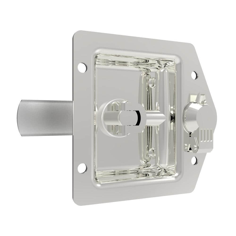 A-1554-A1 | Compression latches, Lift ＆ Turn Series, Heavy duty size, Key lock, stainless steel case, zinc alloy chrome handle, mirror finish, bright