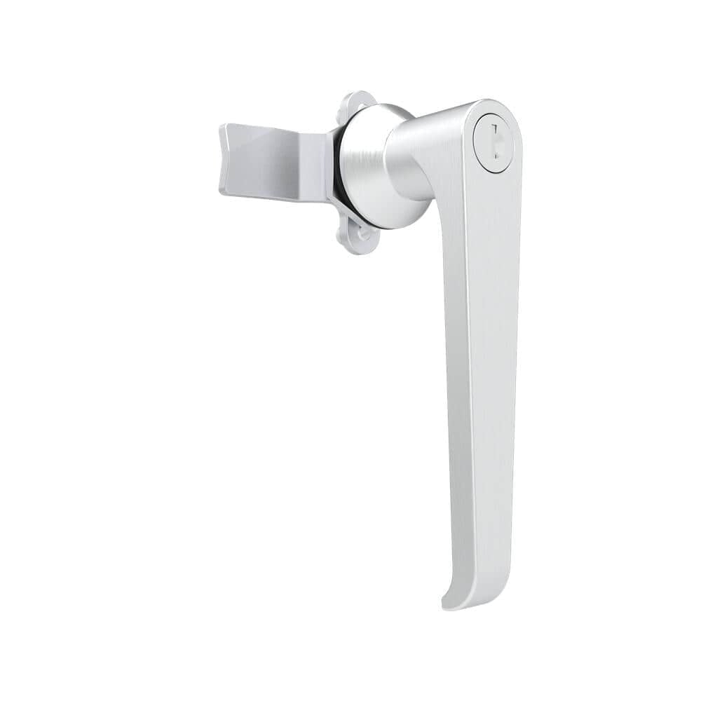 B-1311-10-30 | Quarter-turn cam latch, l-handle with cam, key lock, zinc alloy, chrome plating, bright