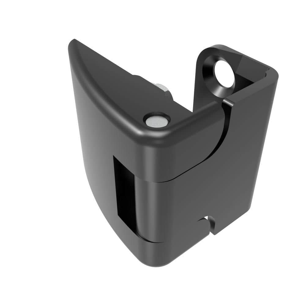 H2-2316-40 | 8PT corner door hinge, zinc alloy, powder coating, black