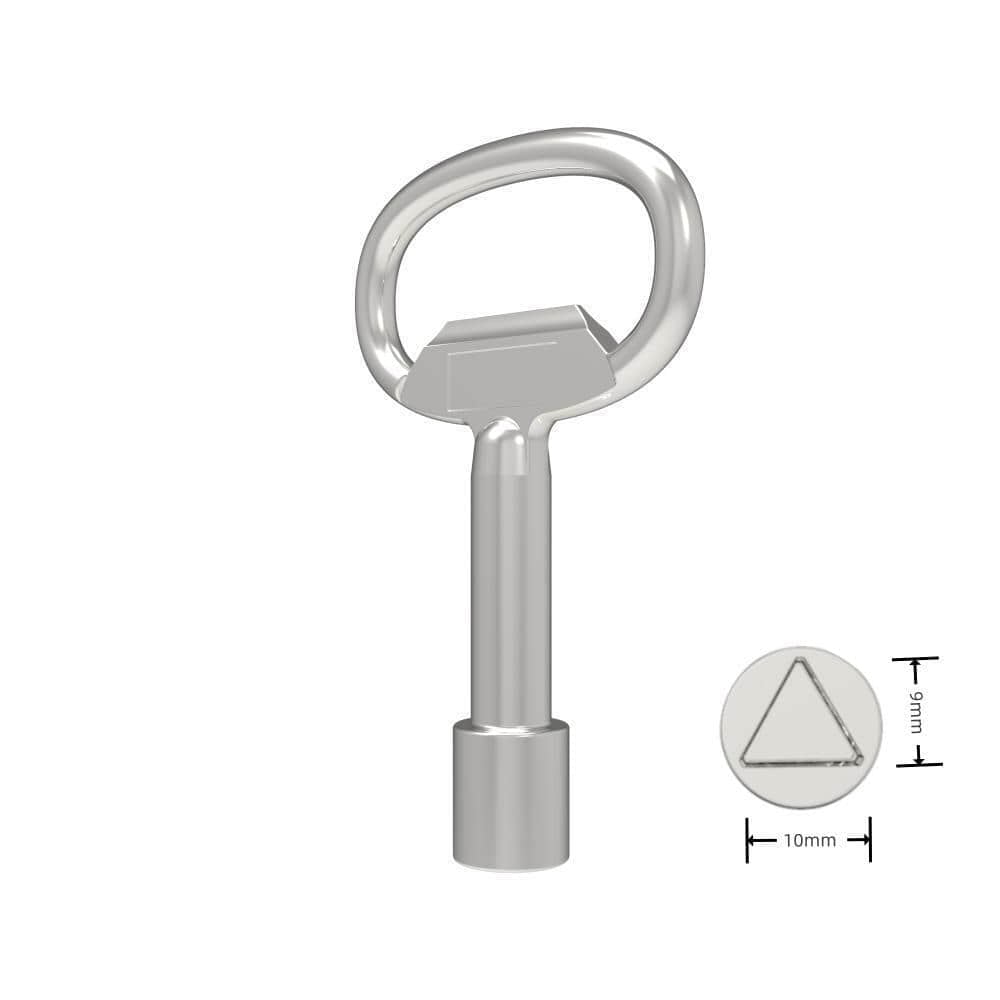 9200-039 | Triangle key, 9mm, zinc alloy, chrome plating, bright