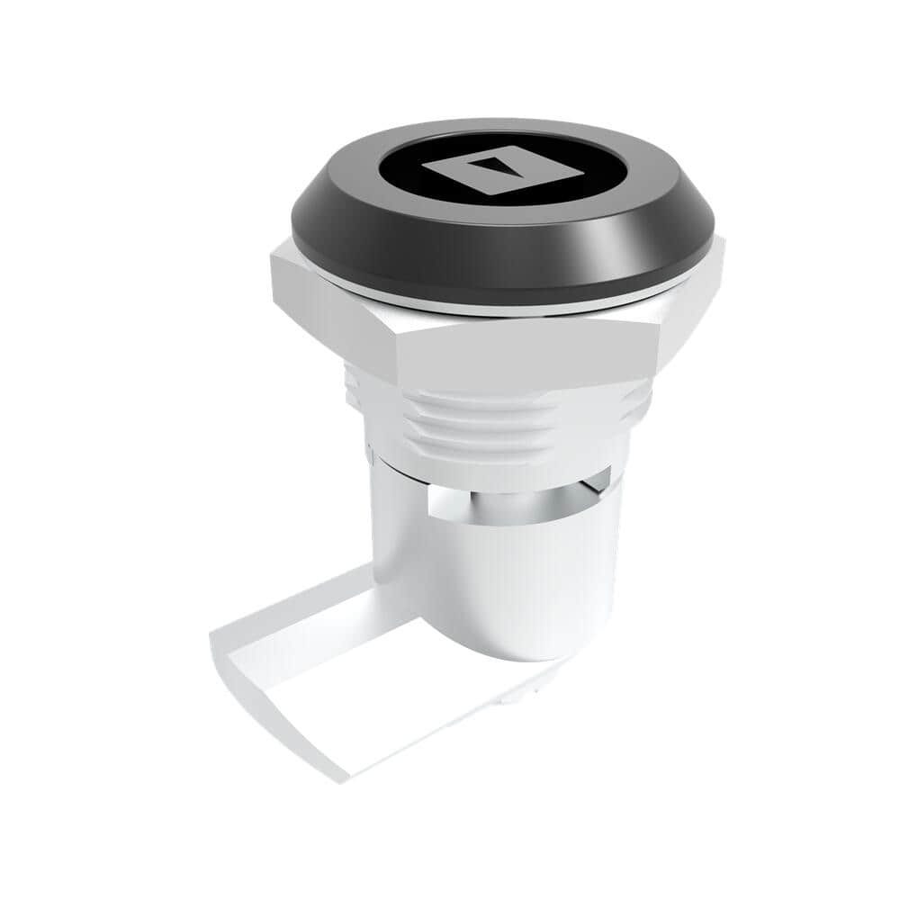 D1-1420-448-40 | chiusura a quarto di giro, quadrato 8mm con fessura, lega di zinco, verniciato a polvere, nero