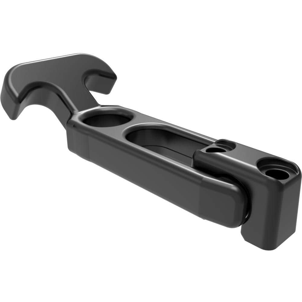 F-1716-530 | Flexible Draw Latch (without keeper), Front Mount, Small, Rubber, Black