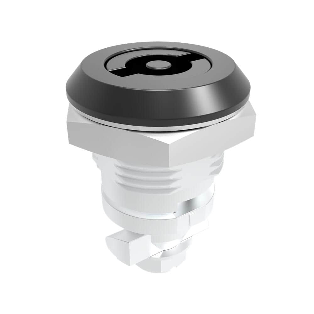 D1-1421-014-40 | cerradura de cuarto de vuelta, núcleo de cerradura de ala de 4 mm, aleación de zinc, recubierto en polvo, negro