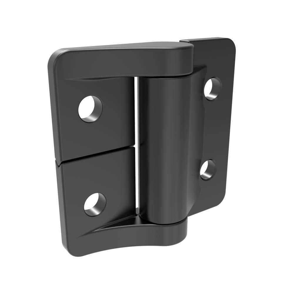 H1-2418-40 | Constant Torque Hinge, 50x58mm, M5 screws fixed,zinc alloy, powder coated, black