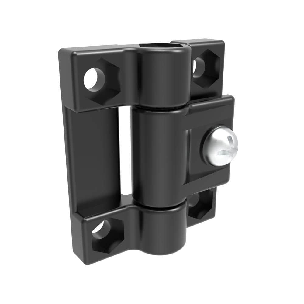 H1-2405-01 | Adjustable Torque Hinge, symmetrical, medium size, acetal copolymer, natural, black
