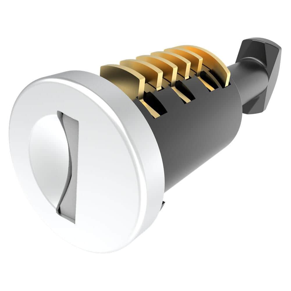 9342 | Car luggage rack lock cylinder, zinc alloy body, zinc zinc nickel alloy, stainless steel cover, brass blade