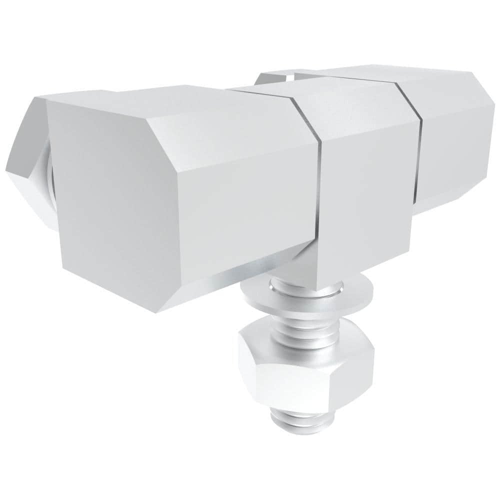 H1-2326-490-10 |  Removable hinge, hidden mount, M8 nut fixed, Steel, electric galvanized, bright