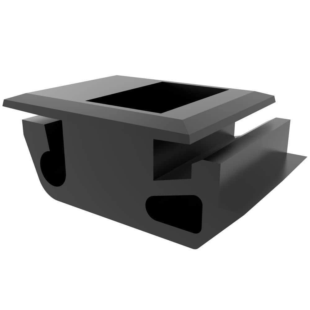 F-1905-113 | Push-to-Close Slide Latch, Miniature Size, 1.3mm (0.05in) Panel Thickness,ABS,balck