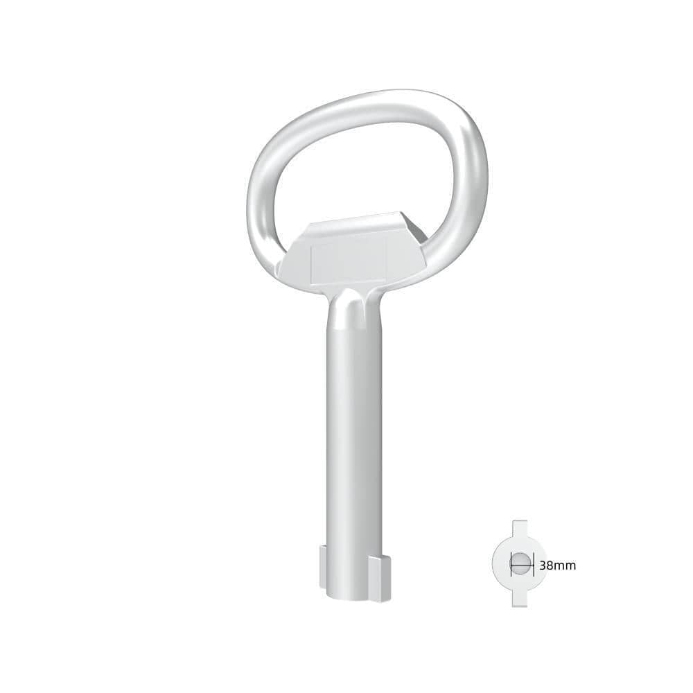 9200-013 | Tubular key, zinc alloy, chrome plating, bright