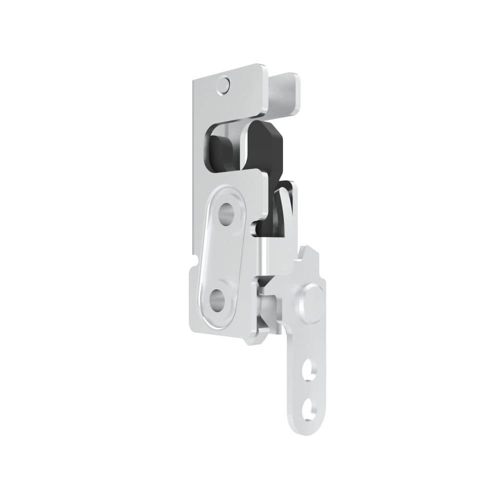 3005-05L-A6 | Latch rotativo push-close, médio, levantamento, dois estágios, alavanca em linha, aço, galvanizado, brilhante