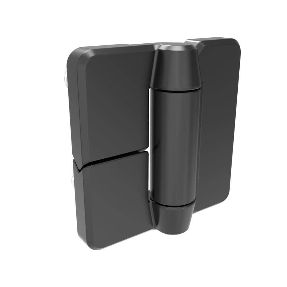 h1-2423-601-40 | 恒定扭矩铰链，60x60mm，M6螺柱安装，锌合金，粉末涂层，黑