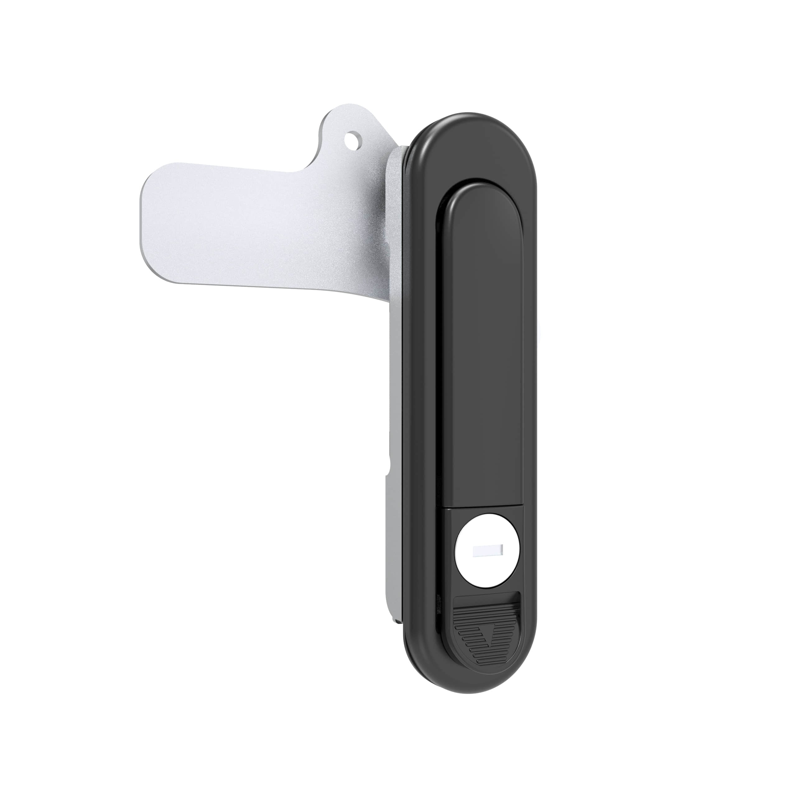 a-1100-20-40 | 旋转把手锁，K200钥匙锁定，左右通用，旋转手柄开启，锌合金，粉末涂层，黑