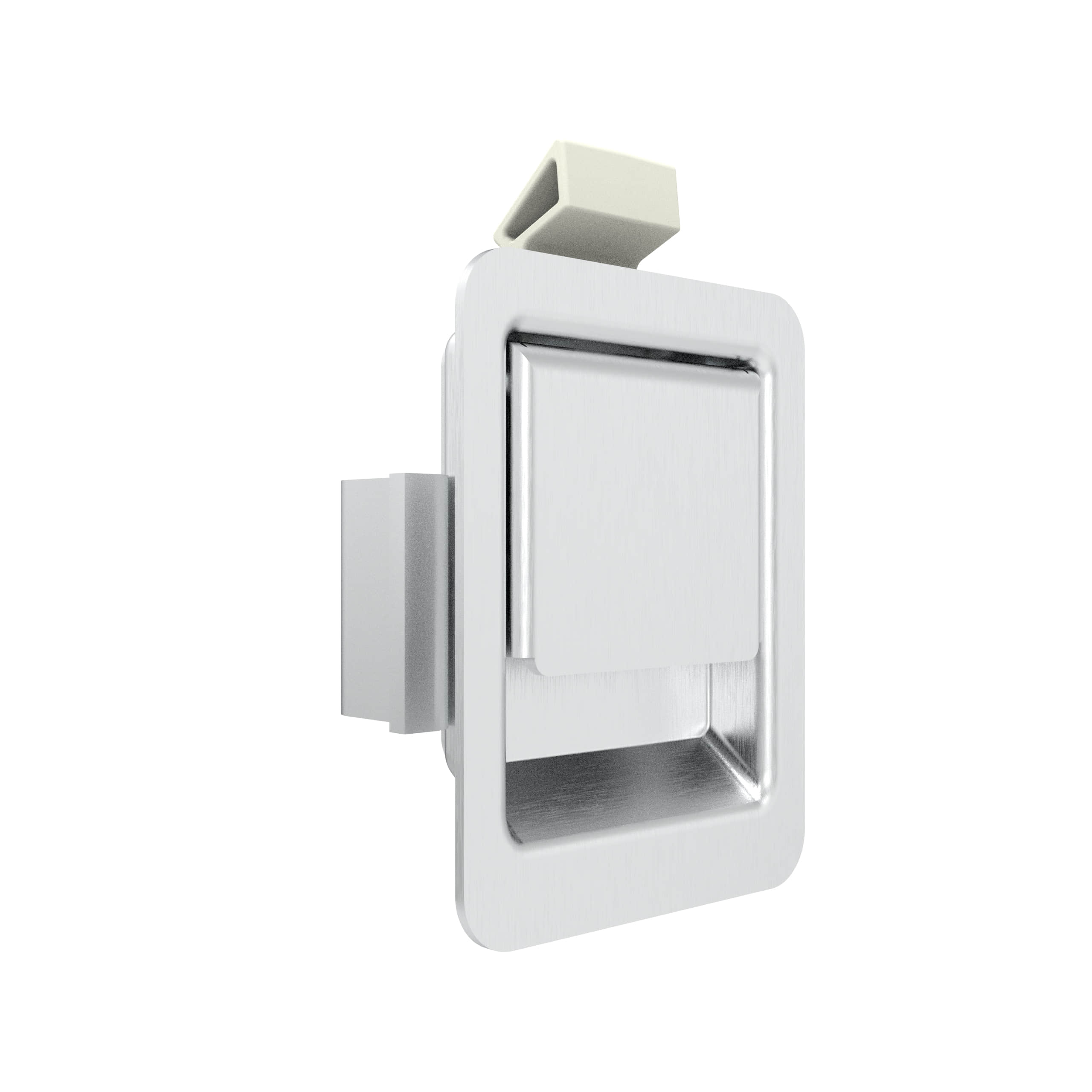 B-1503-111-36 | Paddle latch, Small Size, 1.2 - 2 mm (. 047 - .078 in) Grip, Stainless Steel, Brushed Finish