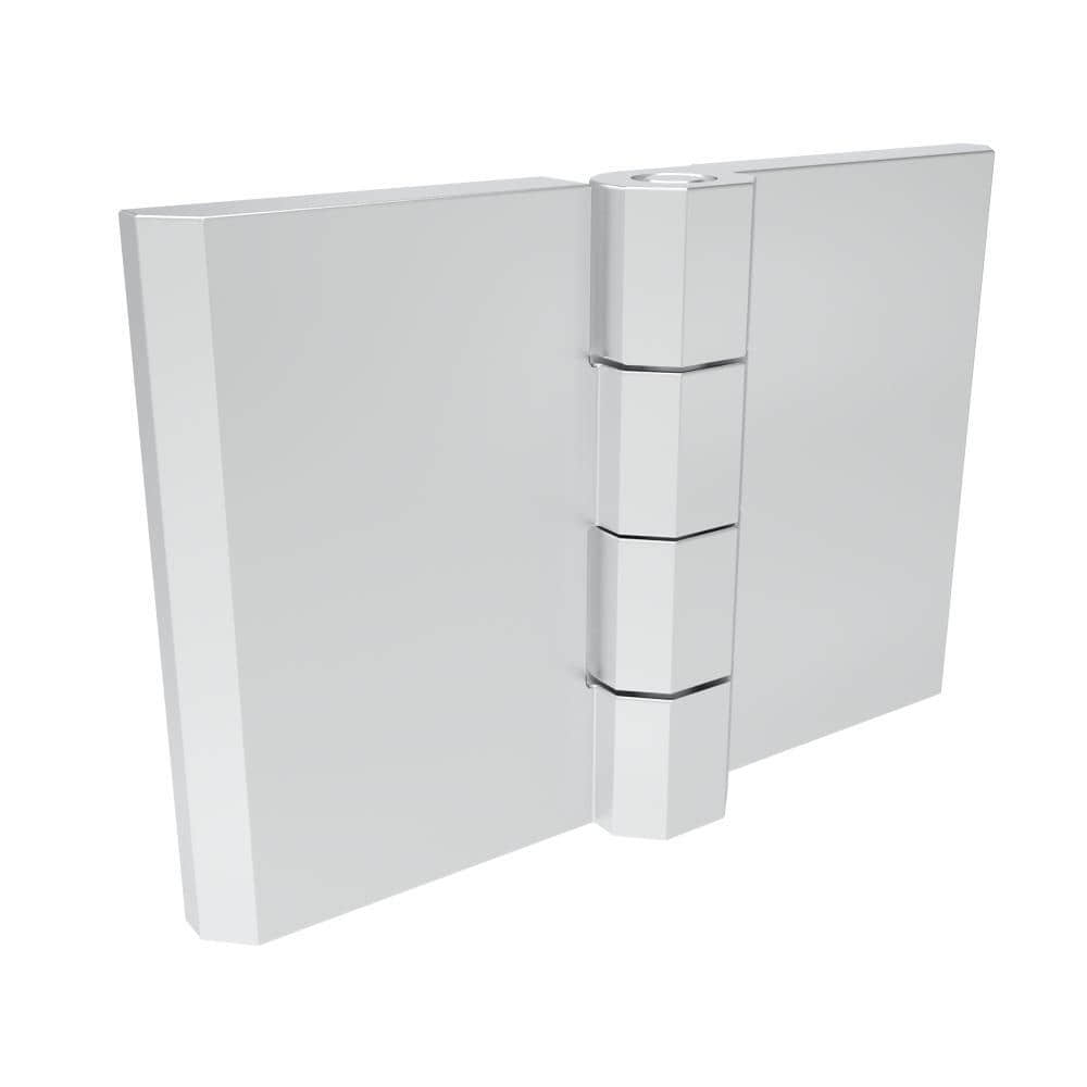 h1-2101-5761-30 | 表面固定铰链，50x76mm，M6螺柱安装，锌合金，电镀铬，亮