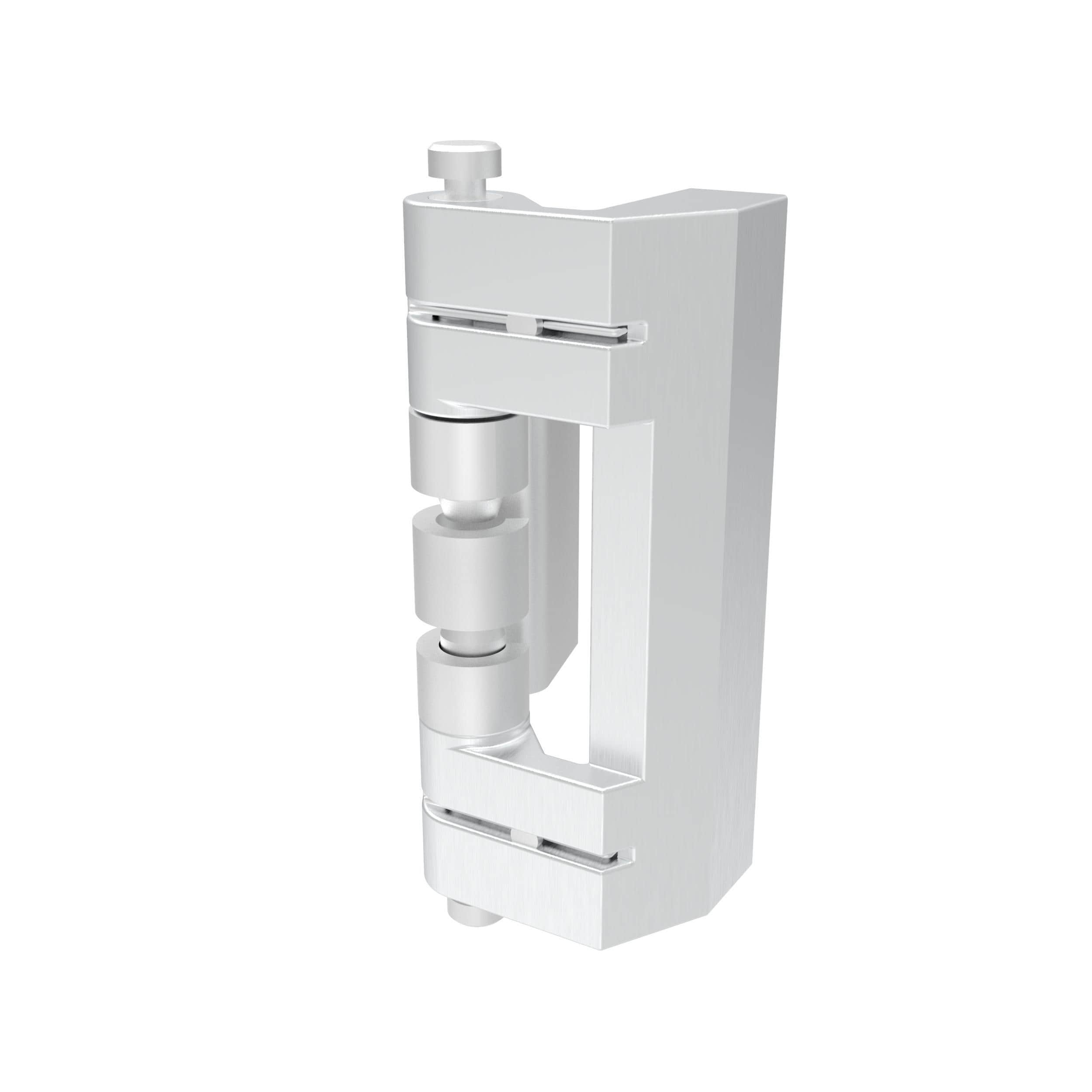 H2-2352-39A | Hidden removable hinge, heavy duty, zinc alloy, chrome plating, bright