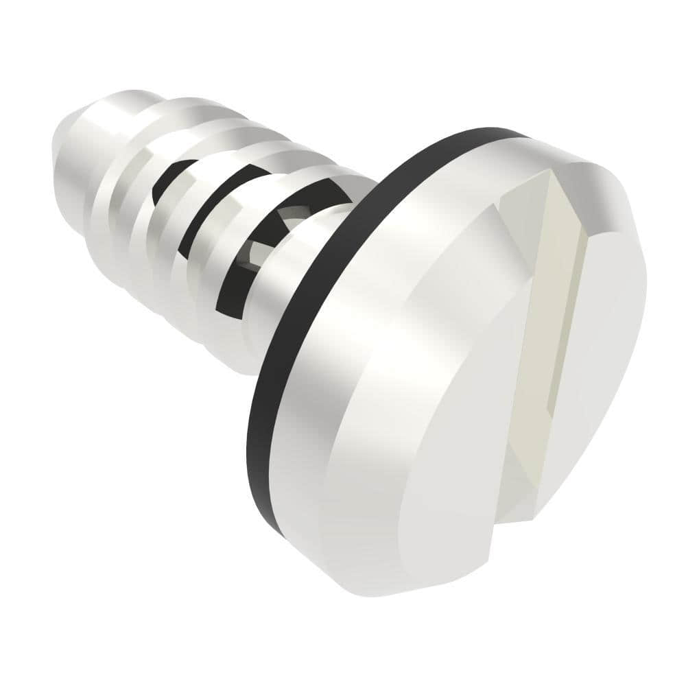 09-11-102-11 | Fast Lead Screw, Small Size, Slotted Recess, 0.9mm (.04 in) Max. Outer Panel, Steel, Zinc Plate, Bright chromate