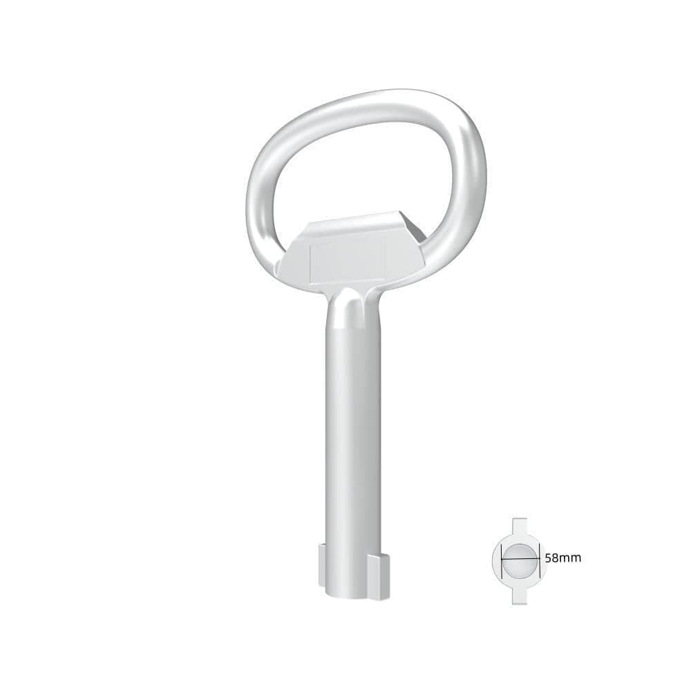 9200-015 | Tubular key, zinc alloy, chrome plating, bright