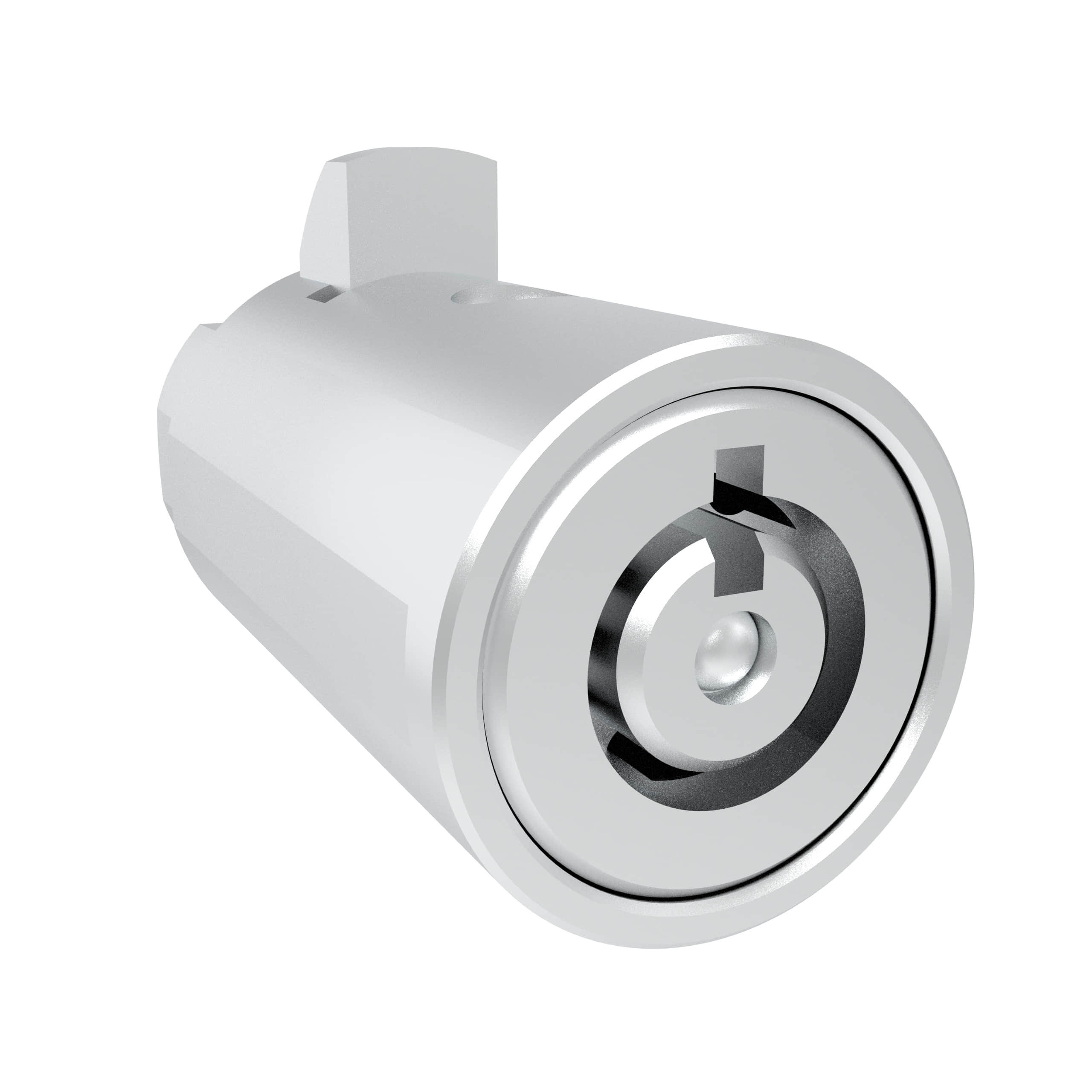 B-1105-30-30 | Vending machine lock cylinder, tube type, removable, zinc alloy, chrome plating, bright