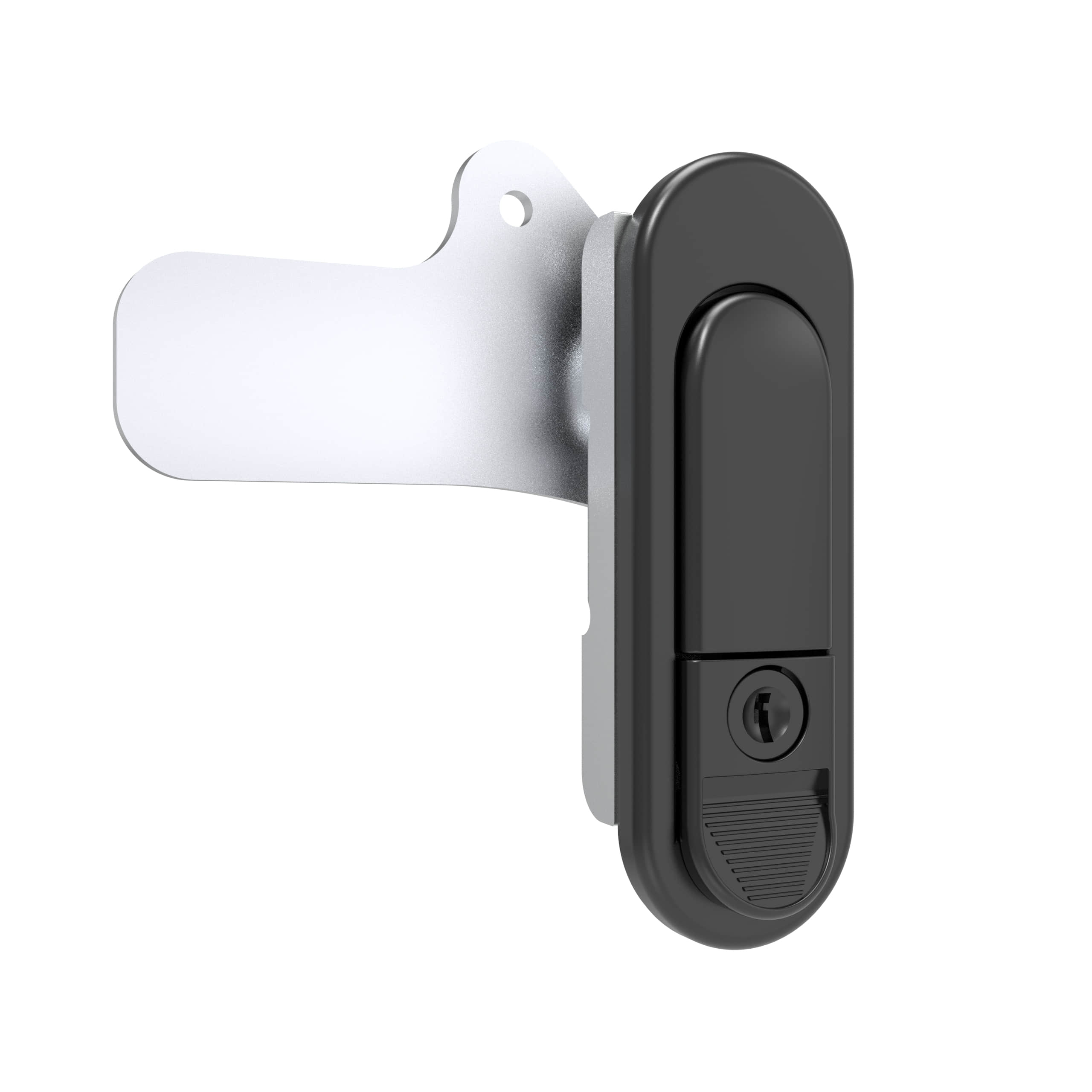 a-1100-10-40 | 旋转把手锁，K200钥匙锁定，左右通用，旋转手柄开启，锌合金，粉末涂层，黑