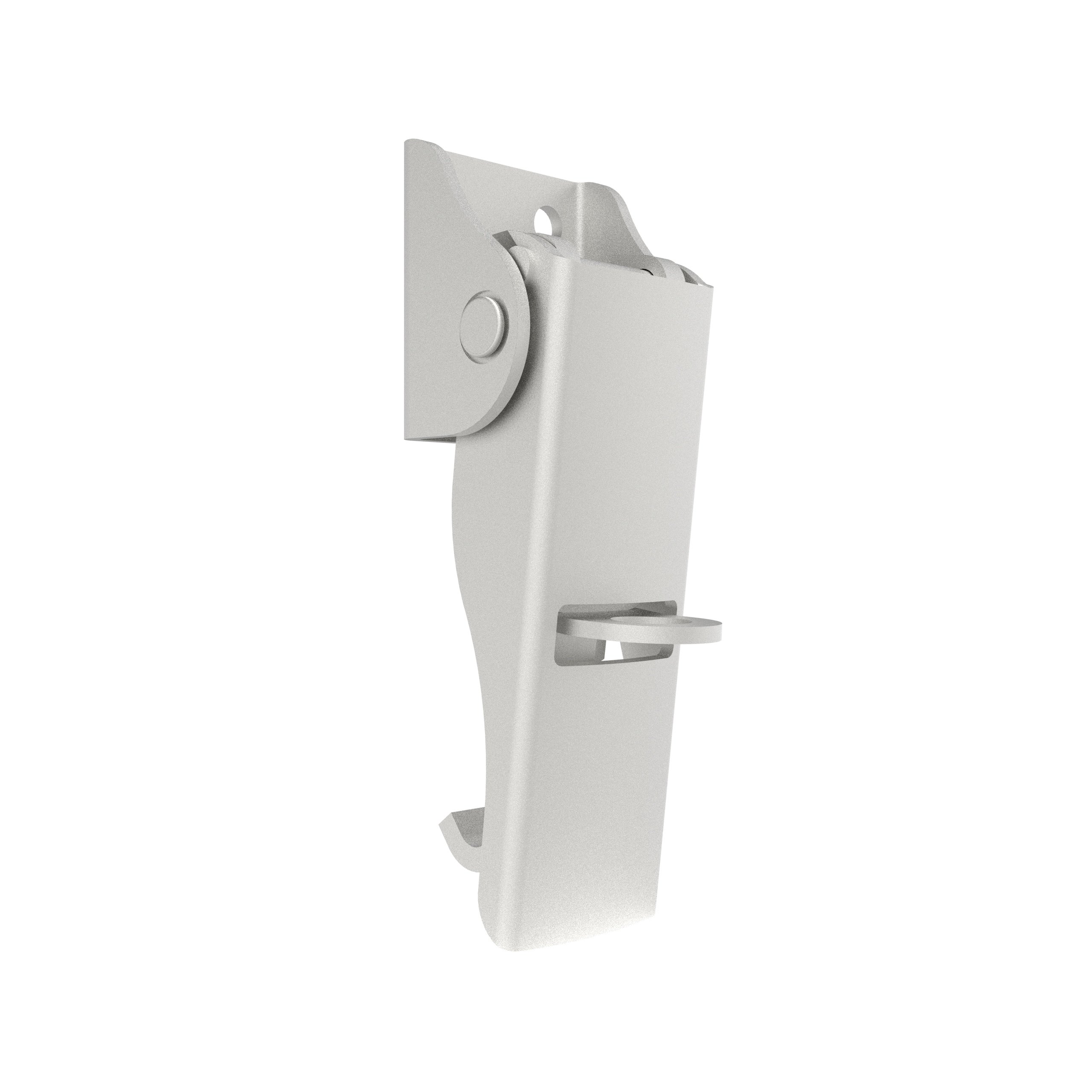 F-1645-57-10 | Under-center Draw Latch Medium Size,Exposed type,steel,padlockableGalvanized,Bright