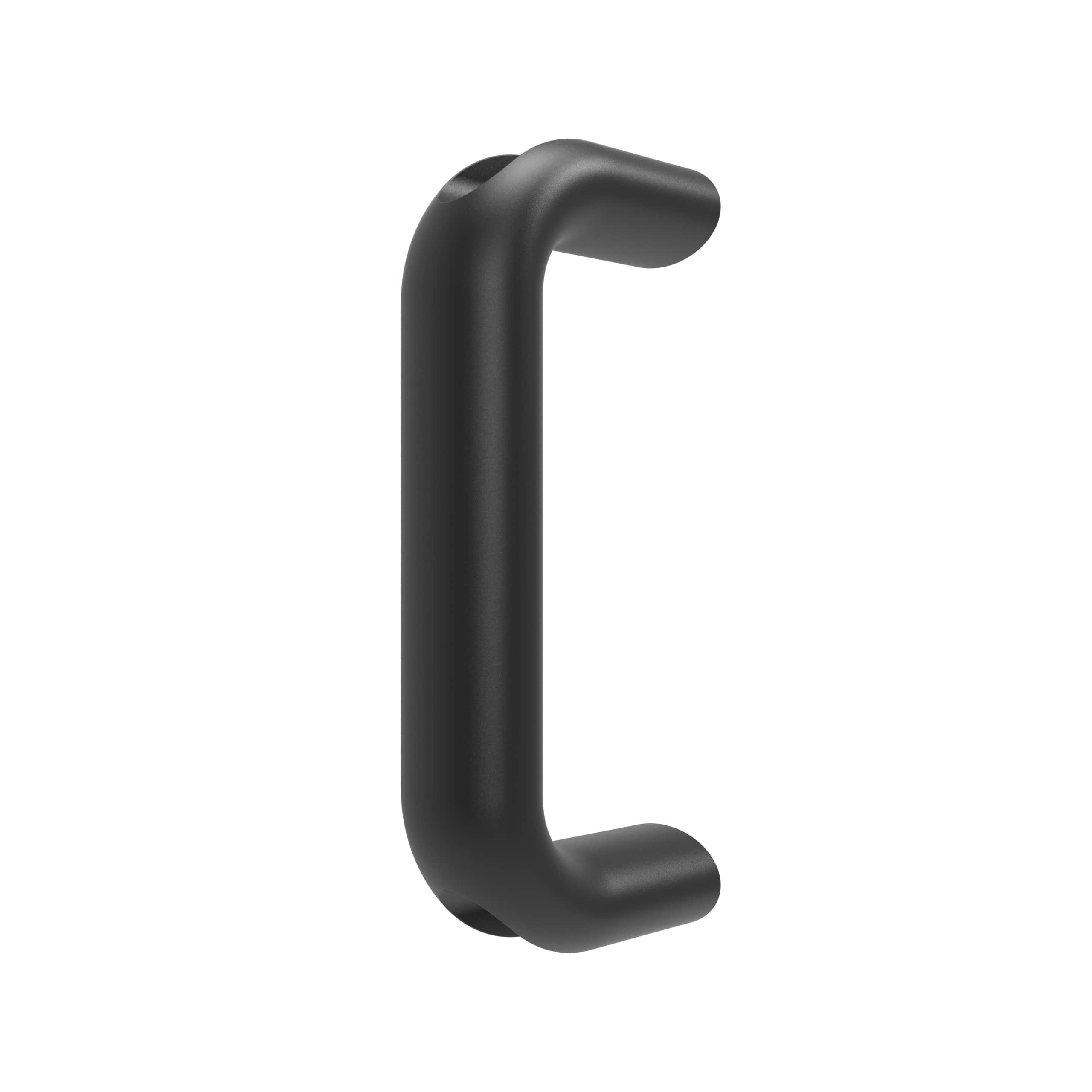 E-3106-116-40 | Round handle, aluminum alloy, 116mm pitch, screws concealed, aluminum alloy, anodized, black