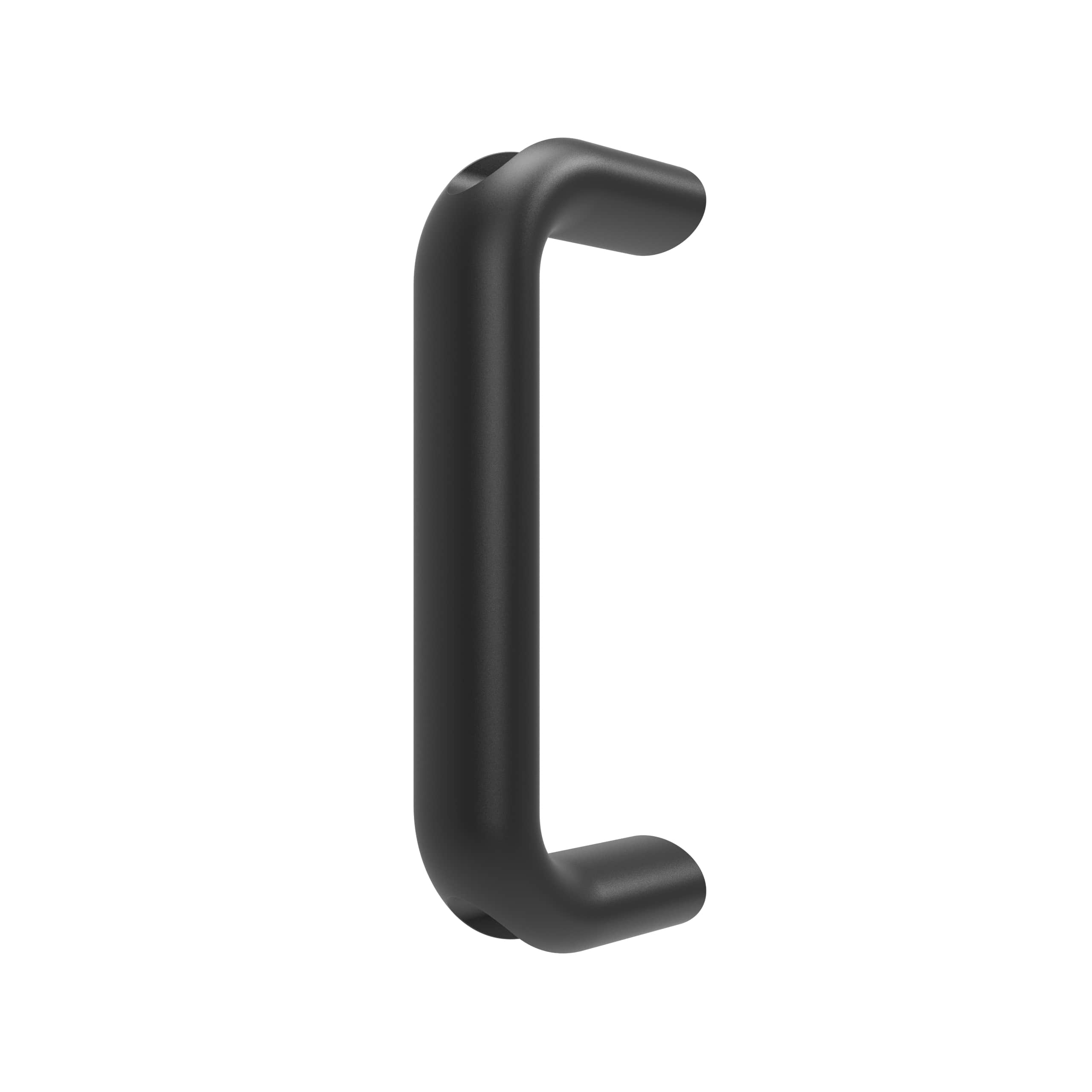 E-3106-132-40 | Round handle, aluminum alloy, 132mm pitch, screws concealed, aluminum alloy, anodized, black