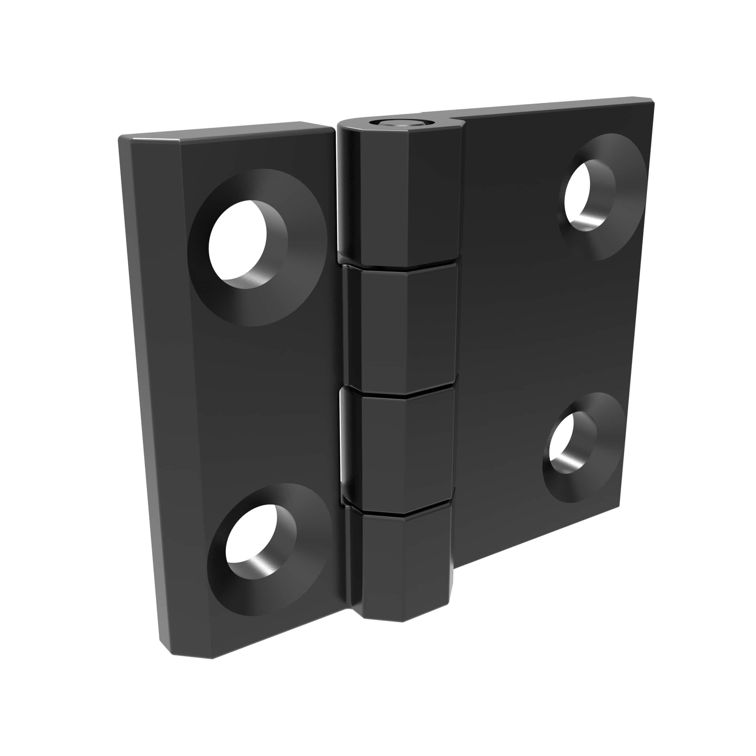 h1-2101-5630-40 | 表面固定铰链,50x63mm,M6沉头螺丝安装,锌合金,粉末涂层,黑 h1-2101-5630-40 | 表面固定铰链,50x63mm,M6沉头螺丝安装,锌合金,粉末涂层,黑