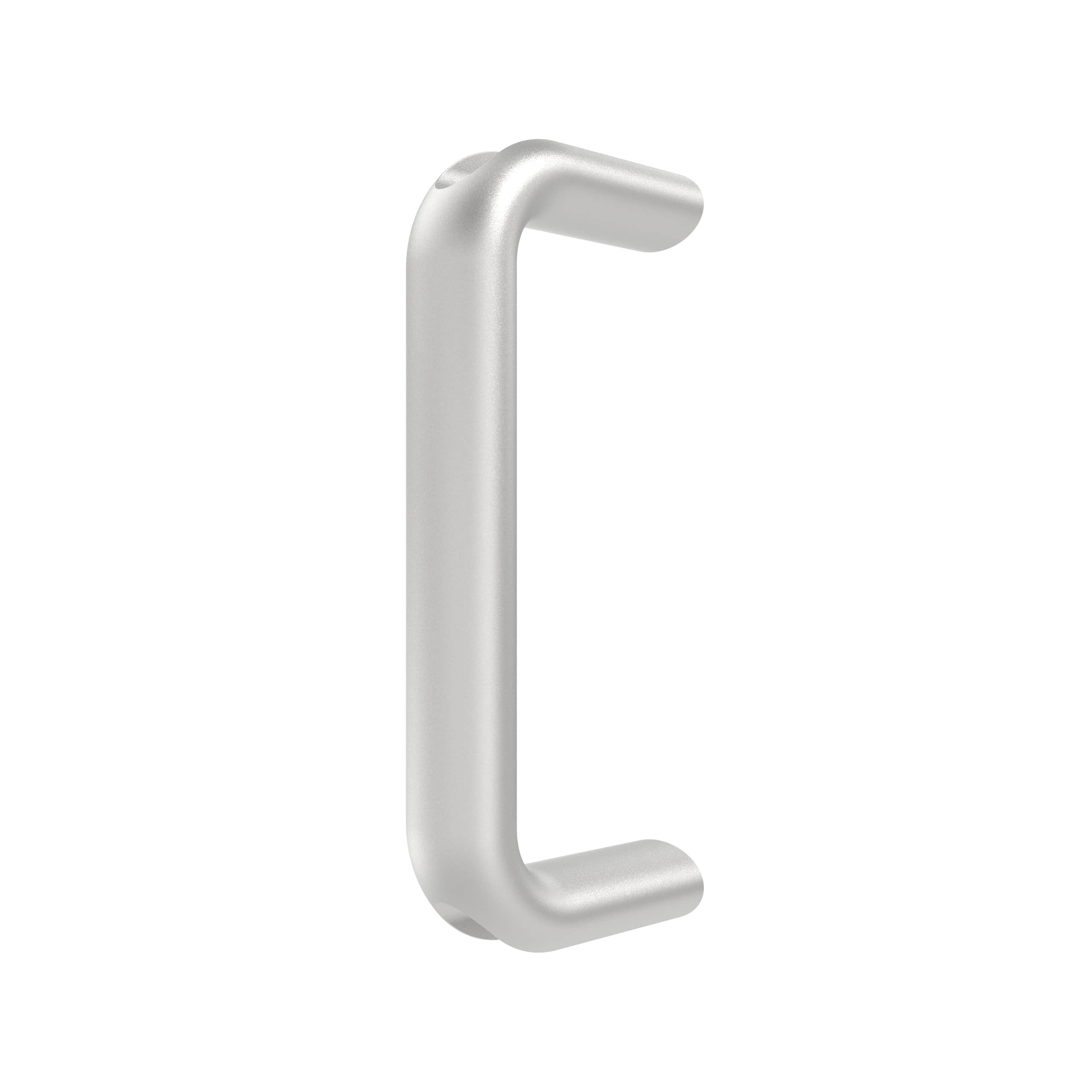 E-3106-150-32 | Round handle, aluminum alloy, 150mm pitch, screws concealed, aluminum alloy, anodized, silver