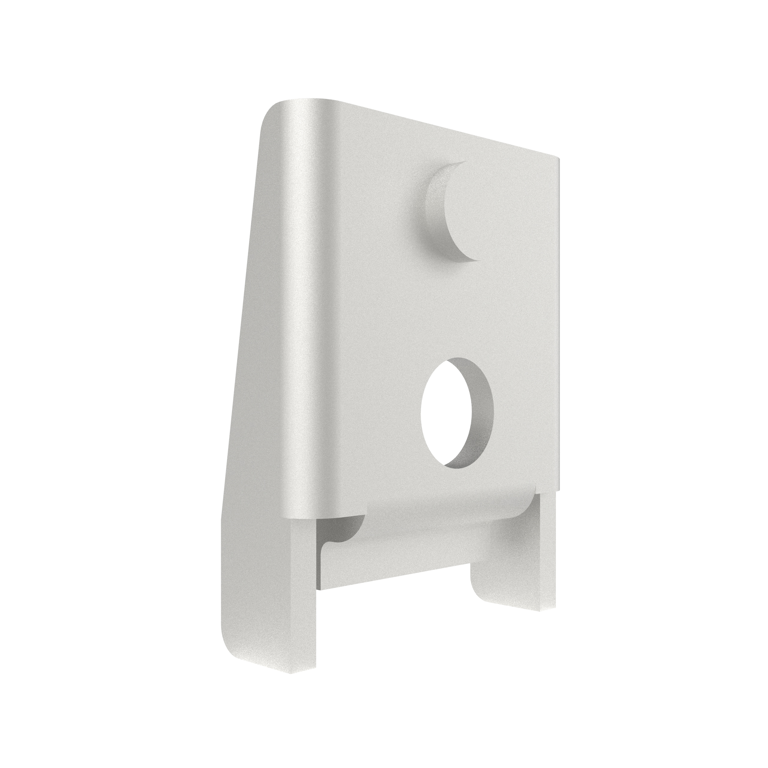 1640-101 | Concealed keeper, single hole mounting, stainless steel, passivated, bright