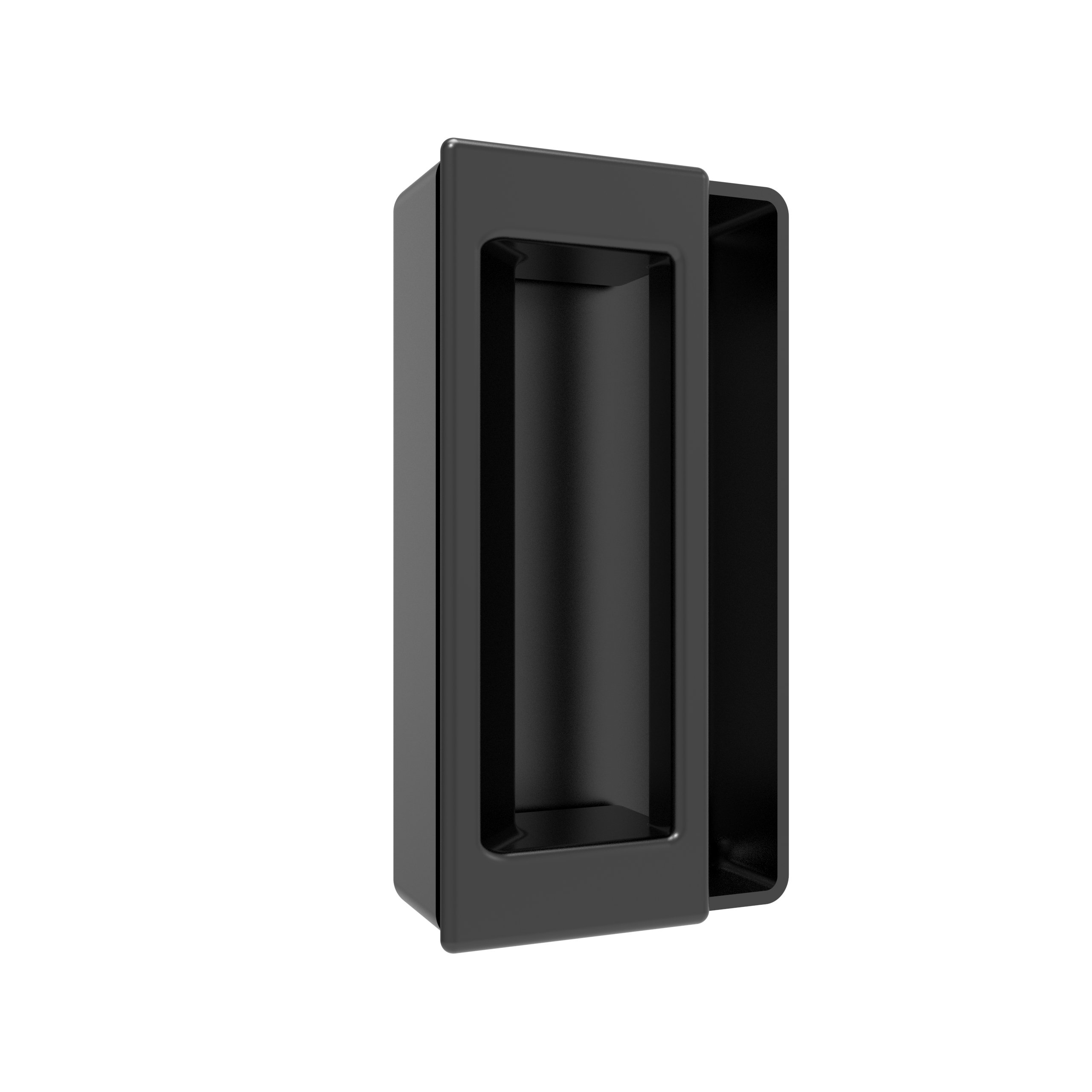 E-3309-13 | Flush Pull, 1.8 - 3.3 mm (.070 - .130 in) Door thickness, Screw Mount, UL94-HB, ABS Plastic, Black