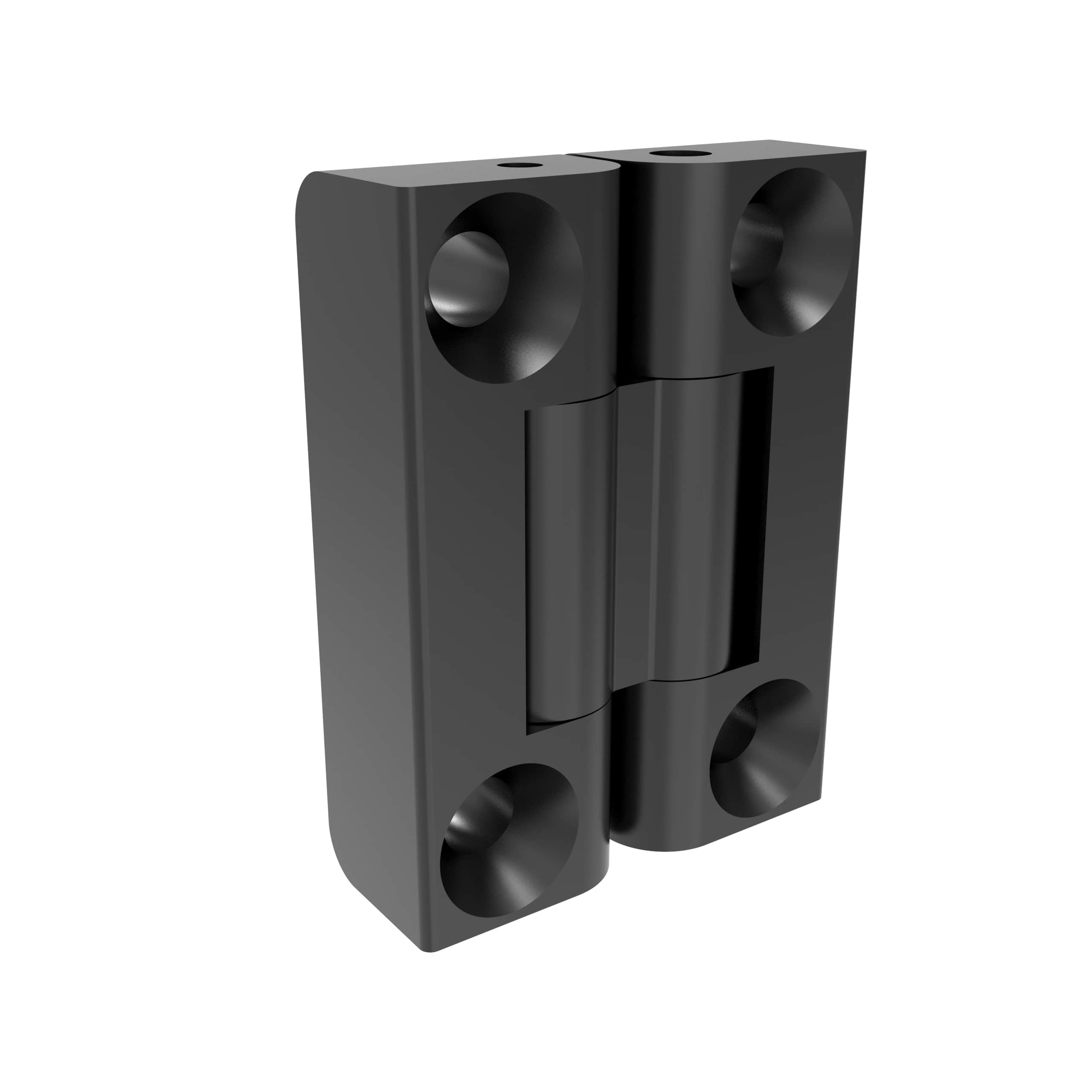 H1-2427-40 | Constant torque hinge, 180 degree limit, aluminum alloy, anodized, black