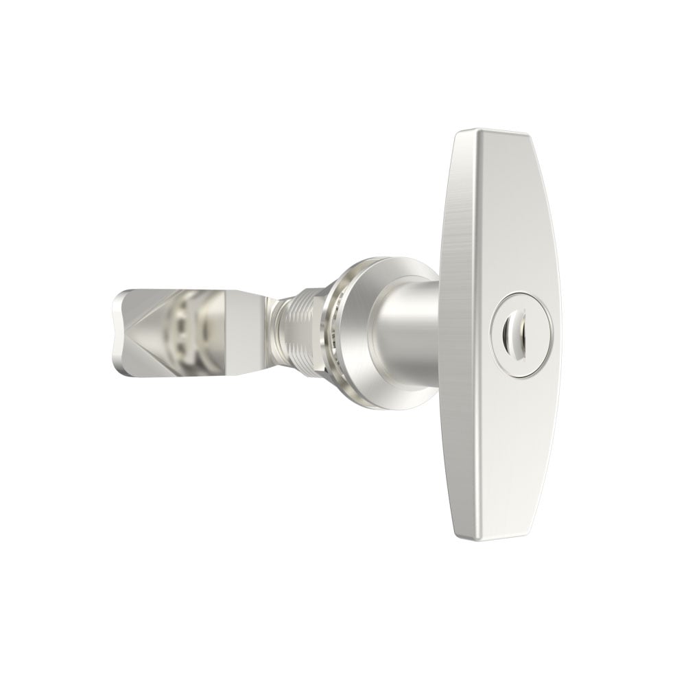 b-1201-130-a1 | T型手柄，GH30锁体，K333钥匙锁定 ，手动，不锈钢，拉丝抛光，亮