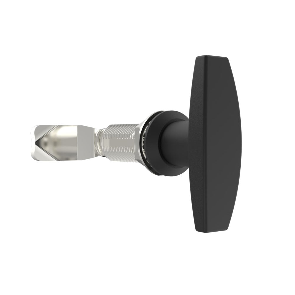 t-handle quarter turn lock | T型手柄,GH50锁体,无限制 ,手动,锌合金,粉末涂层,黑 t-handle quarter turn lock | T型手柄,GH50锁体,无限制 ,手动,锌合金,粉末涂层,黑
