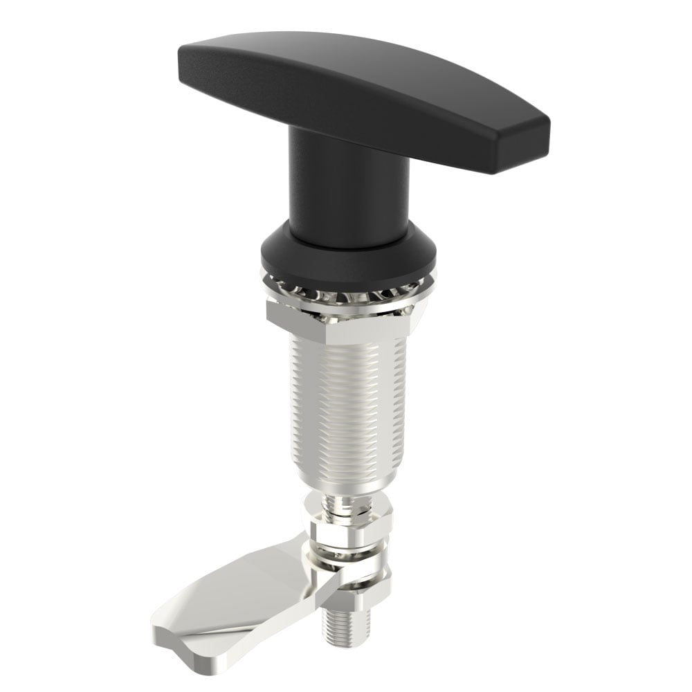 C8-1567-100-40 | 压缩锁，T型手柄，无限制，可调间距，锌合金，粉末涂层，黑