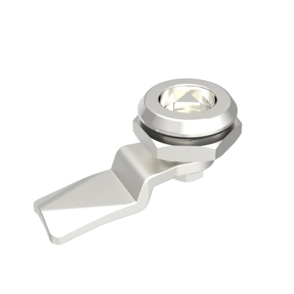 d1-1400-037-a1 | 直角旋转锁，GH12mm锁体， 7mm三角，不锈钢，钝化，亮
